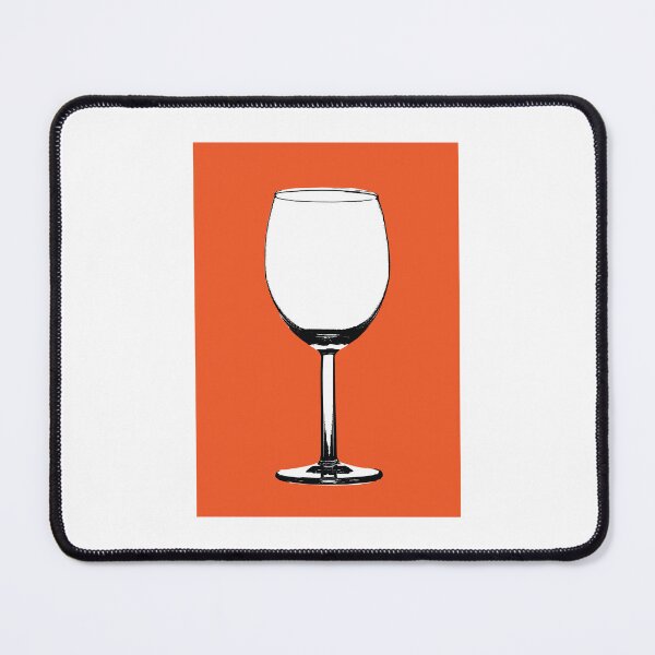 Item preview, Wine Glass on Orange designed and sold by Type, Wine, etc..