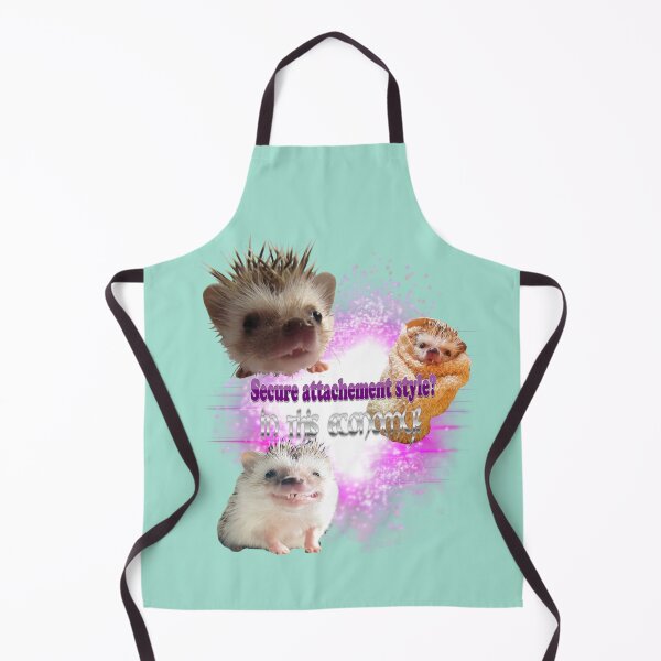 Item preview, Hedgehog design (secure attachment style? In this economy?) designed and sold by DisgustangCO.