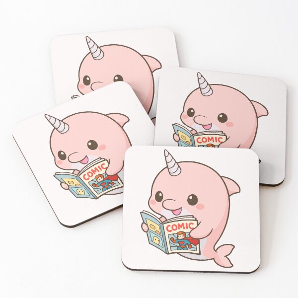 Item preview, Pink dolphin with comic book designed and sold by josieqbg.