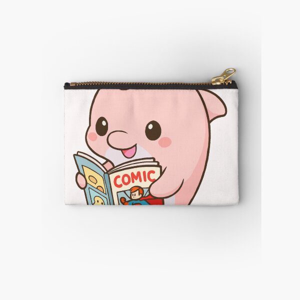 Item preview, Pink dolphin with comic book designed and sold by josieqbg.
