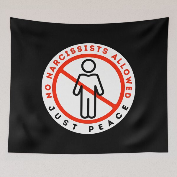 Item preview, No Narcissists Allowed Just Peace Sign designed and sold by Caitliaulfield.