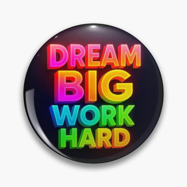 Item preview, Dream big work hard designed and sold by Dogandesighn.