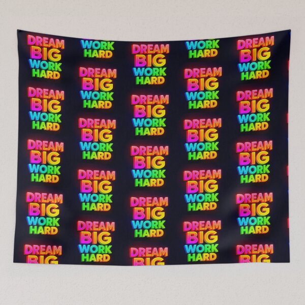 Item preview, Dream big work hard designed and sold by Dogandesighn.