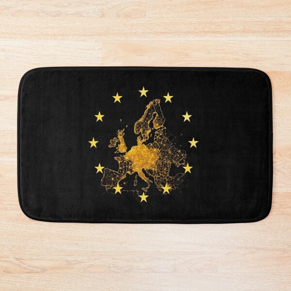 Item preview, Europe – Connected continent with EU stars | Map Art designed and sold by Jawoahl.