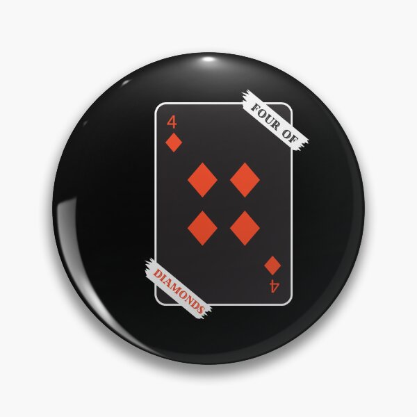 Item preview, Four Of Diamonds (Black Version) designed and sold by nyblydd.