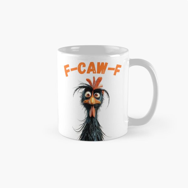 Item preview, F-CAW-F Stressed Chicken with Googly Eyes and Wild Hair Funny Cartoon Design  designed and sold by LiXiCGifts.