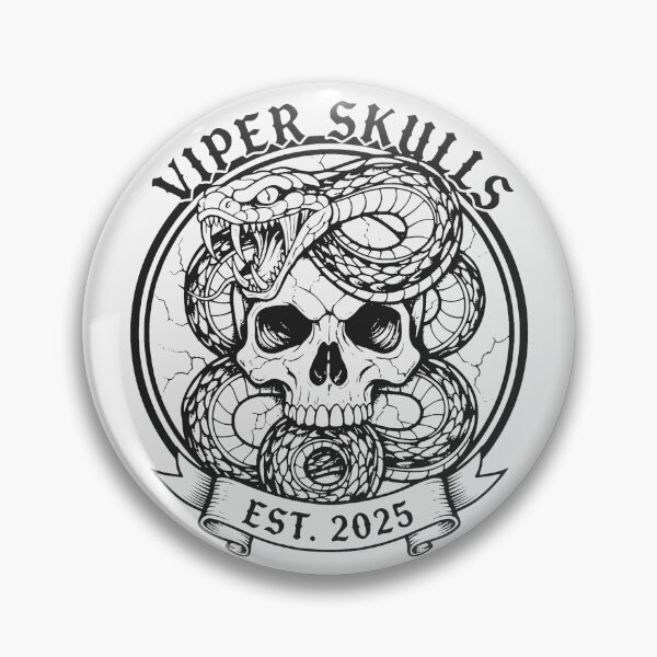 Item preview, Timeless Skull and Viper Emblem designed and sold by SplashTastic.