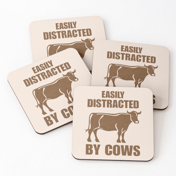Item preview, Easily Distracted By Cows Cow Lover designed and sold by KLArtzStore.