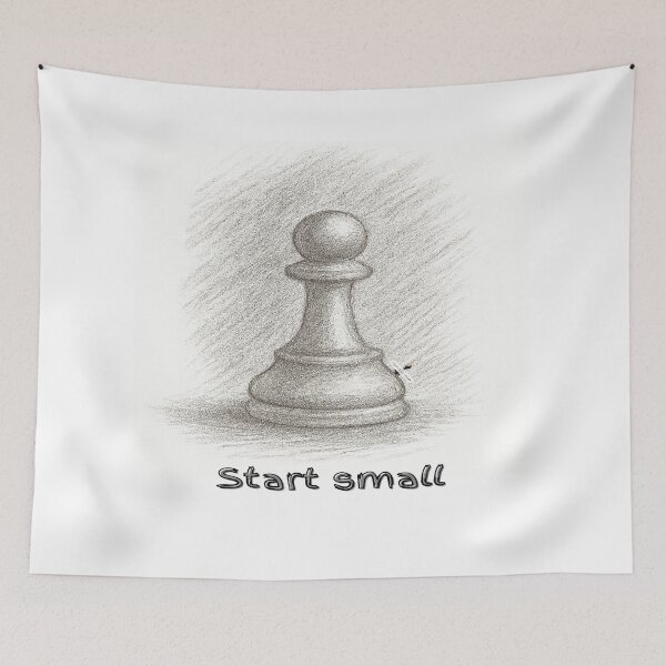 Item preview, Start Small – Pencil-Sketched Design designed and sold by PawnShiftGoods.
