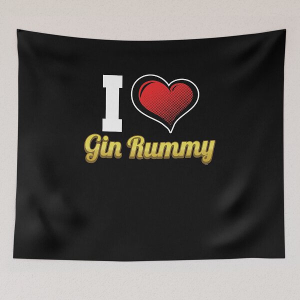 Item preview, I Love Gin Rummy Card Deck designed and sold by TomGiantDesigns.