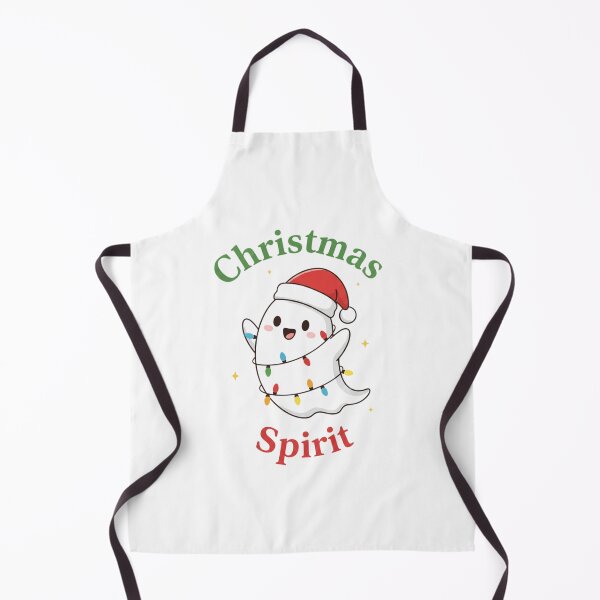 Item preview, Cute Kawaii Christmas Spirit Ghost with Santa Hat designed and sold by THIENVT.