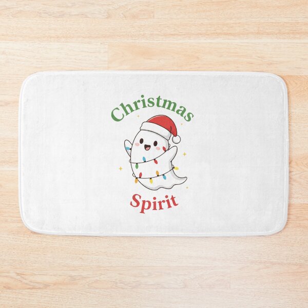 Item preview, Cute Kawaii Christmas Spirit Ghost with Santa Hat designed and sold by THIENVT.