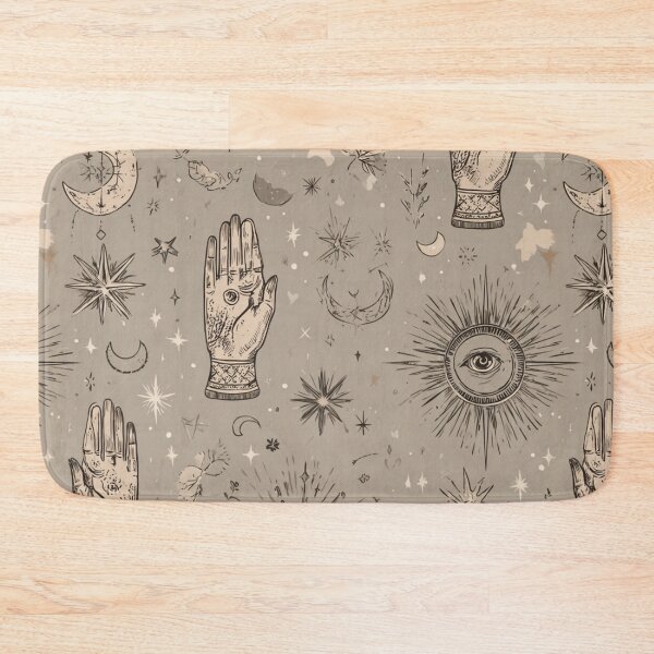 Item preview, Celestial illustration, background, pattern, stars, sun, hand, witchy, halloween, notebook designed and sold by pmakesArt.
