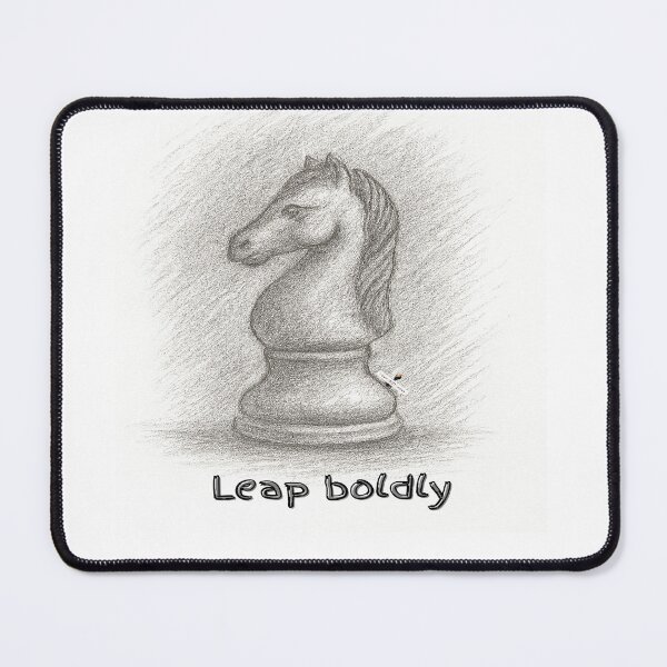 Item preview, Leap Boldly – Pencil-Sketched Design designed and sold by PawnShiftGoods.