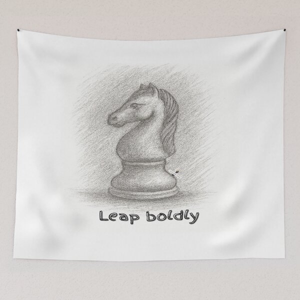 Item preview, Leap Boldly – Pencil-Sketched Design designed and sold by PawnShiftGoods.