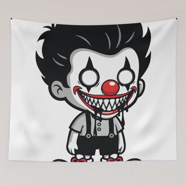 Item preview, Chibi Clown – Creepy Cute Halloween Character designed and sold by The Classics Freak.