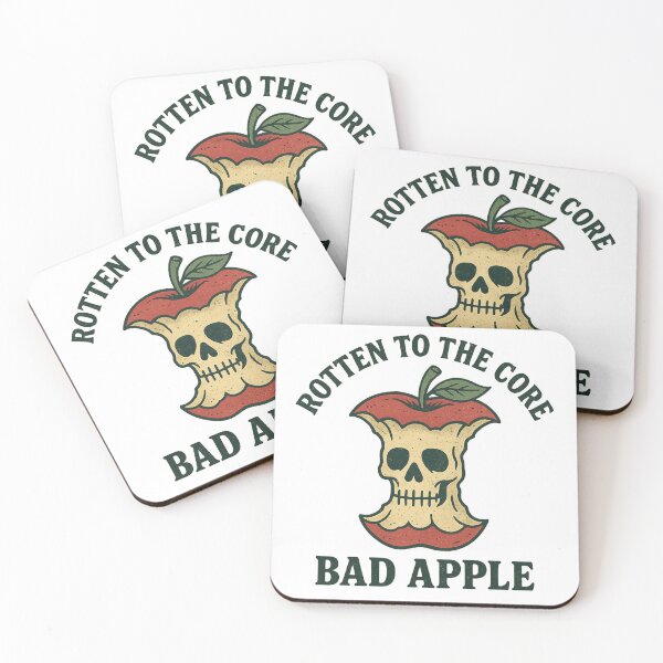 Item preview, Rotten to the Core Bad Apple Skull designed and sold by THIENVT.