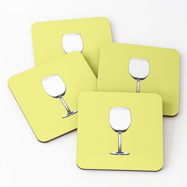 Item preview, Wine Glass on Yellow designed and sold by Type, Wine, etc..