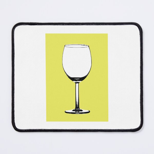 Item preview, Wine Glass on Yellow designed and sold by Type, Wine, etc..