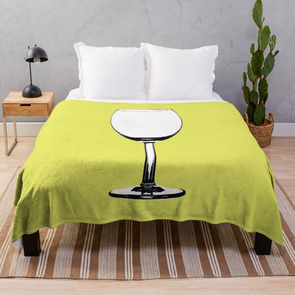 Item preview, Wine Glass on Yellow designed and sold by Type, Wine, etc..