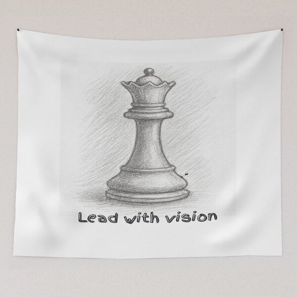 Item preview, Lead with Vision – Pencil-Sketched Design designed and sold by PawnShiftGoods.