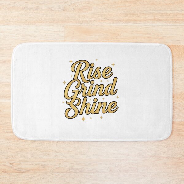 Item preview, Rise Grind Shine Neon Sticker – Gym & Hustle Motivation Quote designed and sold by Momay-designer.