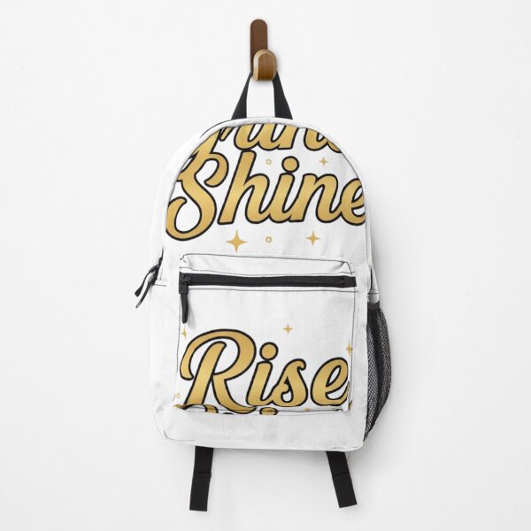 Item preview, Rise Grind Shine Neon Sticker – Gym & Hustle Motivation Quote designed and sold by Momay-designer.