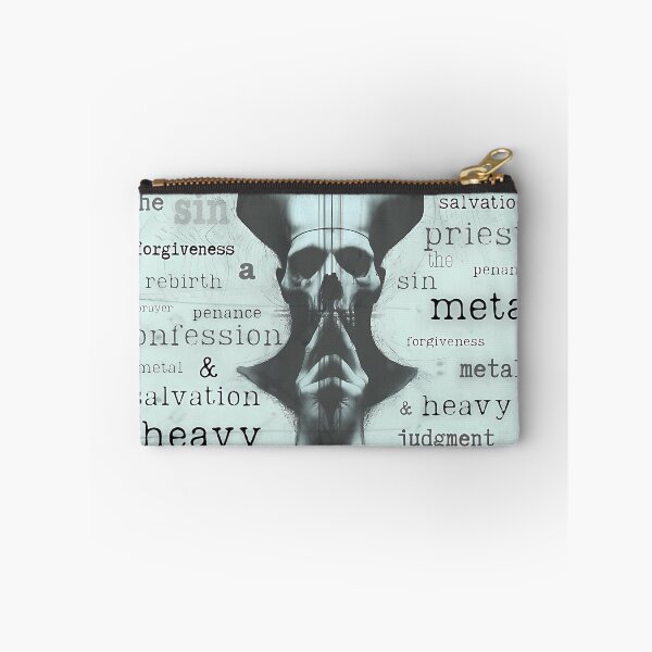 Item preview,  Heavy Metal Skull Sketch Artwork Religious Accents designed and sold by Miesaackson.