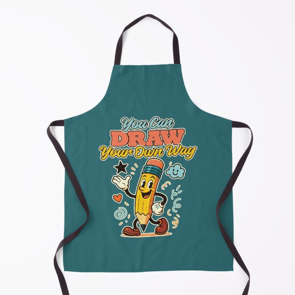 Item preview, Retro Cartoon Pencil - You Can Draw Your Own Way designed and sold by TheJollyDoodle.