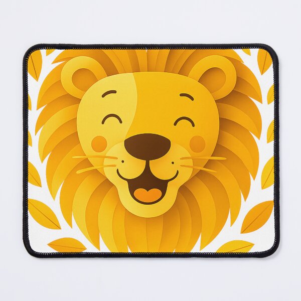 Item preview, A Smiling Lion – Bold, Beautiful & Perfect for Big Cat Lovers! designed and sold by amiplay.