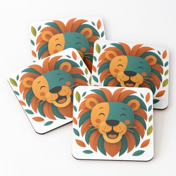 Item preview, A Smiling Lion – Bold, Beautiful & Perfect for Big Cat Lovers! designed and sold by amiplay.
