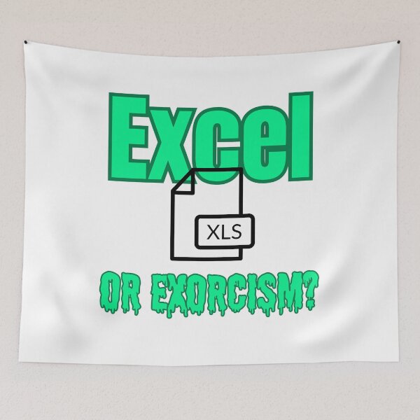 Item preview, Excel or Exorcism? – Funny Office Horror Design designed and sold by Kindloom.