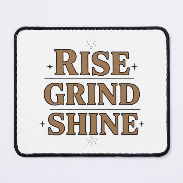 Item preview, Rise Grind Shine Neon Sticker – Gym & Hustle Motivation Quote designed and sold by Momay-designer.