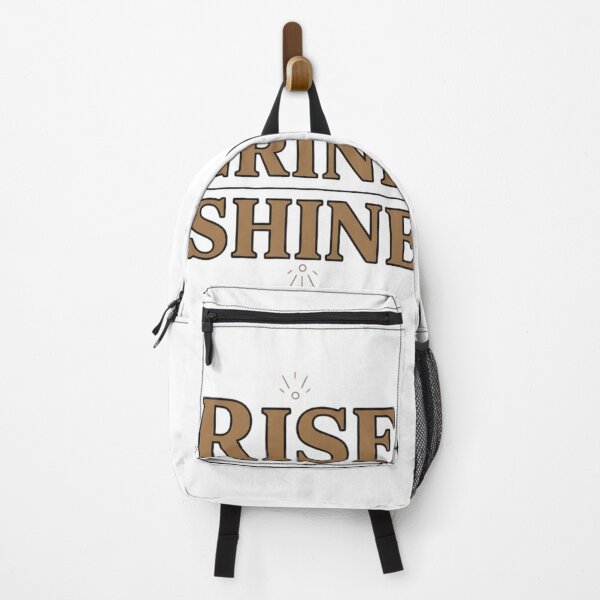 Item preview,  Rise Grind Shine Neon Sticker – Gym & Hustle Motivation Quote designed and sold by Momay-designer.