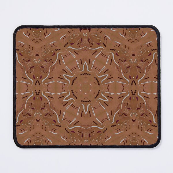 Item preview, Mocha Brown and Light Gray Repeating Pattern designed and sold by KeksWorkroom.