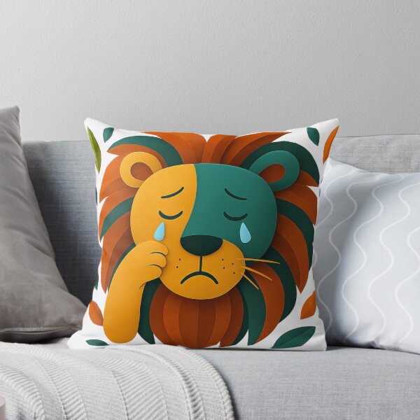 Item preview, Un león triste: ¡audaz, hermoso y perfecto para los amantes de los grandes felinos! designed and sold by amiplay.