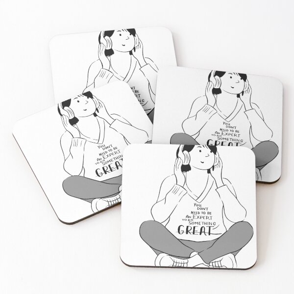 Item preview, Do Something Great" or "You Don't Need to Be an Expert" or "Creative Listener" designed and sold by Ramya designs .