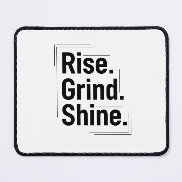 Item preview, Rise Grind Shine Neon Sticker – Gym & Hustle Motivation Quote designed and sold by Momay-designer.