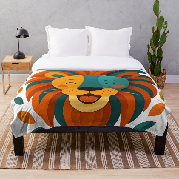 Item preview, Un león feliz: ¡audaz, hermoso y perfecto para los amantes de los grandes felinos! designed and sold by amiplay.
