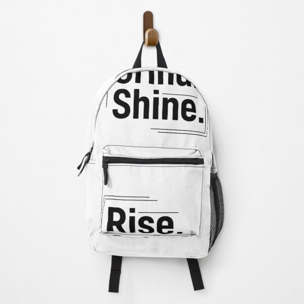 Item preview, Rise Grind Shine Neon Sticker – Gym & Hustle Motivation Quote designed and sold by Momay-designer.