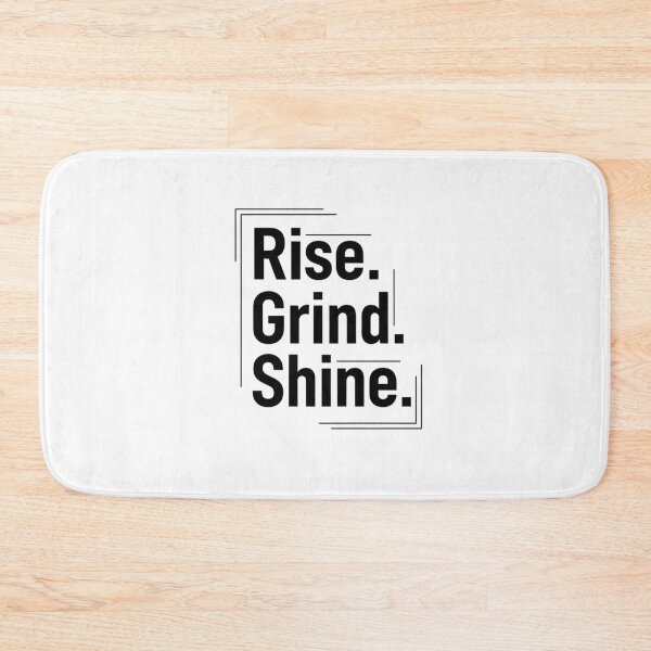 Item preview, Rise Grind Shine Neon Sticker – Gym & Hustle Motivation Quote designed and sold by Momay-designer.