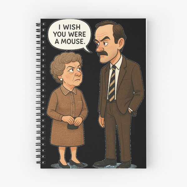 Item preview, Sitcom legends: Basil & Mrs Richards from Fawlty Towers designed and sold by halibutgoatramb.
