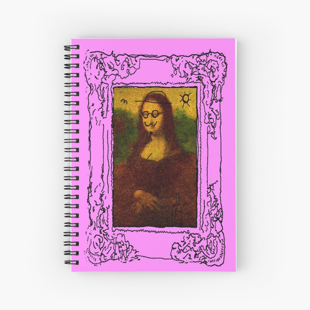 Mona Lisa Defaced Spiral Notebook