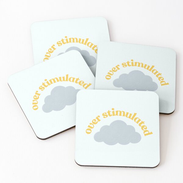 Item preview, feeling over stimulated mental health art designed and sold by evlntn.