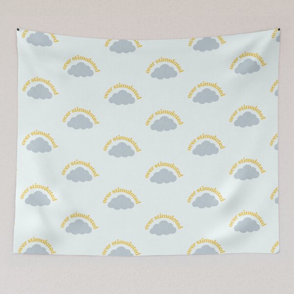 Item preview, feeling over stimulated mental health art designed and sold by evlntn.