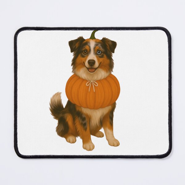 Item preview, Miniature Australian Shepherd in Pumpkin Costume – Cute Halloween Autumn Design designed and sold by GoodyPaws.