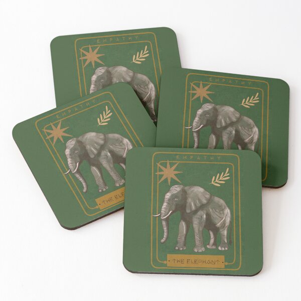 Item preview, The Elephant Tarot Card - Empathy designed and sold by ellealsopaints.