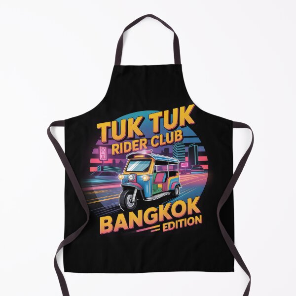 Item preview, Tuk Tuk Rider Club Bangkok Edition – Neon Retro Thailand Art designed and sold by CHILLIN-Shop.