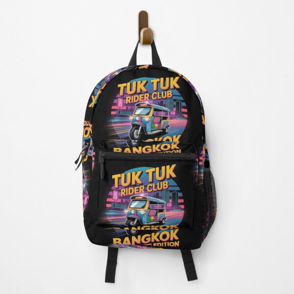 Item preview, Tuk Tuk Rider Club Bangkok Edition – Neon Retro Thailand Art designed and sold by CHILLIN-Shop.