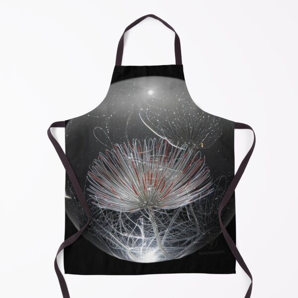 Item preview, dandelion light-white pattern on grey glass sphere,dandelion dance designed and sold by Raindreamart.